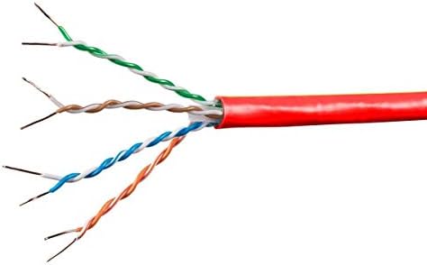 Monoprice Cat6a כבל בתפזורת Ethernet - 1000 רגל - ירוק | כבל אינטרנט ברשת - מוצק, 550 מגהרץ, UTP, CMR,